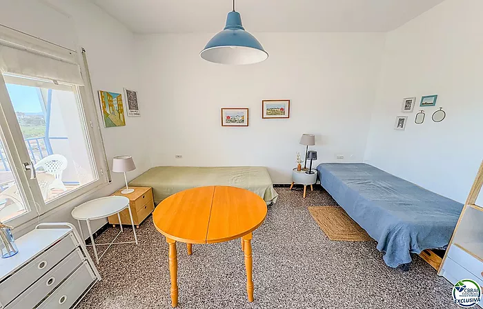 Estudio con vistas panorámicas y vistas al mar en Roses