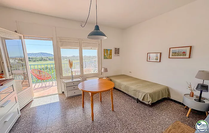 Estudio con vistas panorámicas y vistas al mar en Roses