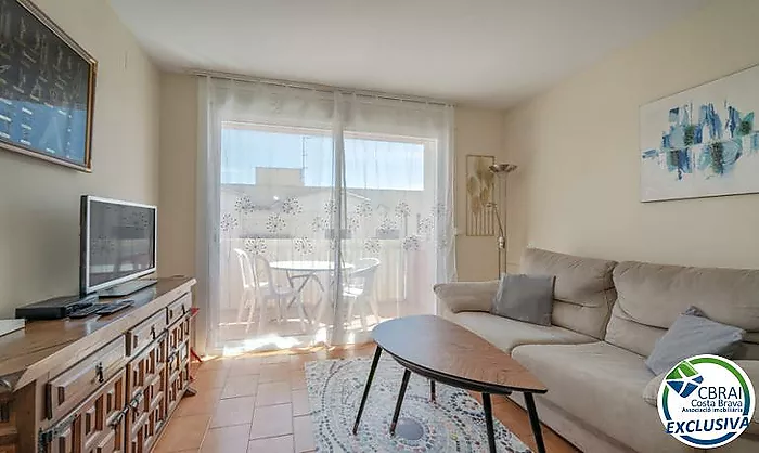 Penthouse central avec solarium privé et vue mer à Empuriabrava