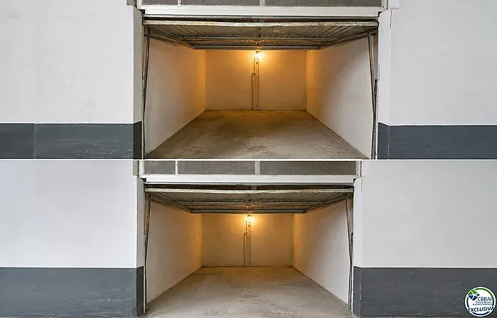 Garaje cerrado con trastero de 23m2 en el centro de Torroella de Montgri.