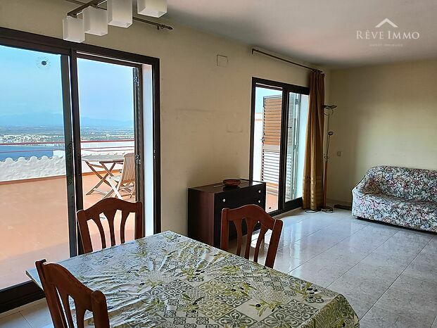 Appartement avec une vue époustouflante sur la baie de Rosas