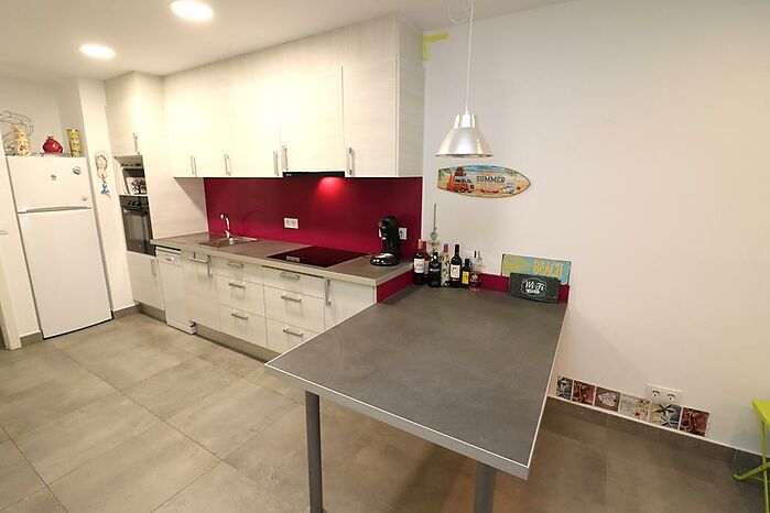 Première ligne de mer : Bel appartement 2 chambres à Rosas -Santa margarita