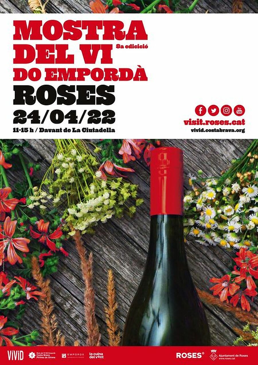 Roses acogerá el próximo 24 de abril una nueva edición de la feria del vino Empordà Denominació d'Origen que tendrá lugar en La Ciutadella y contará con la participación de 10 cellers de la comarca